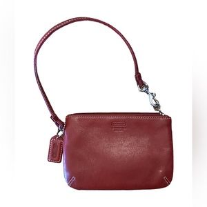 Coach wristlet - deep red